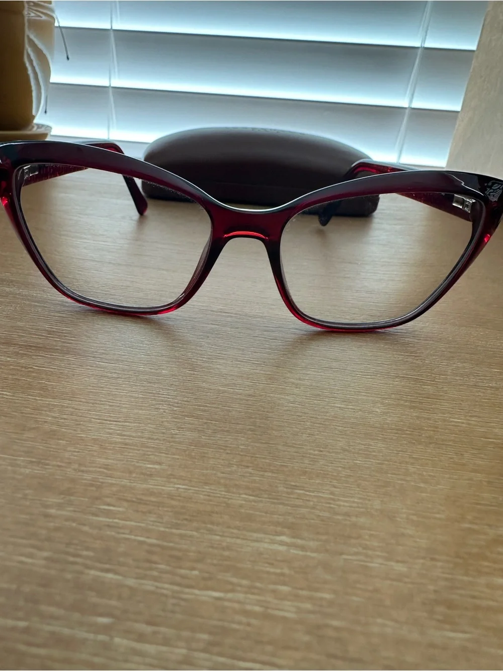 Burgundy Red LONGCHAMP Eyeglass Frames